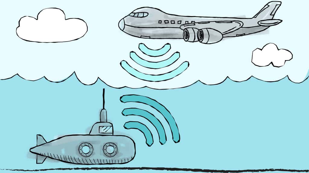 Un moyen de communication sans fil entre sous-marins et avions. © Christine Daniloff/MIT