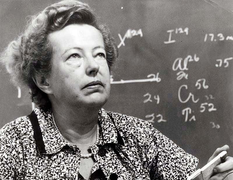 La prix Nobel de physique Maria Goeppert Mayer (1906-1972) a apporté des contributions fondamentales à la physique nucléaire. Elle a travaillé sur le projet Manhattan ainsi que sur celui de la bombe H états-unienne. Mais elle s'était d'abord fait connaître par une thèse dans laquelle elle prévoyait l'existence d'un processus à deux photons dans des systèmes atomiques. © DP, Wikipédia
