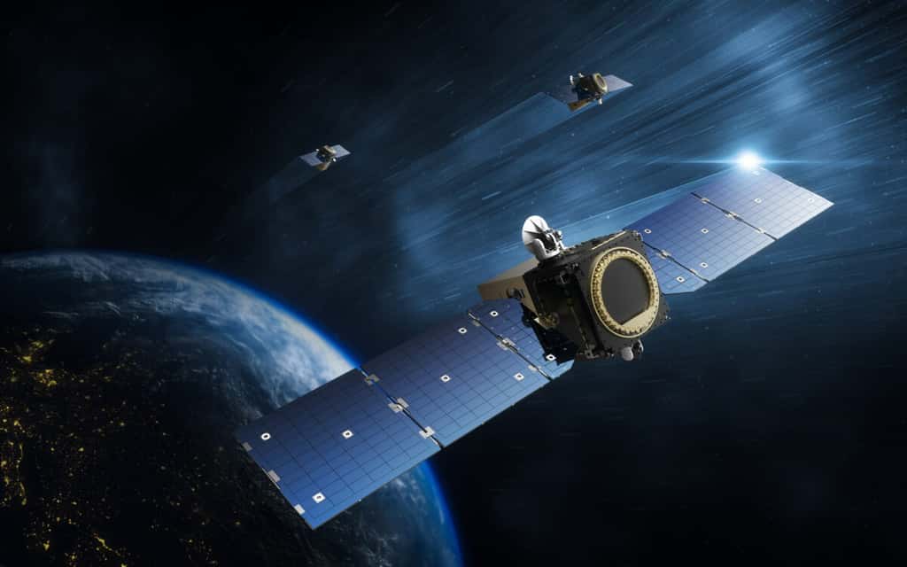 Vue d'artiste d'un satellite Epoch 1. © Millenium Space Systems