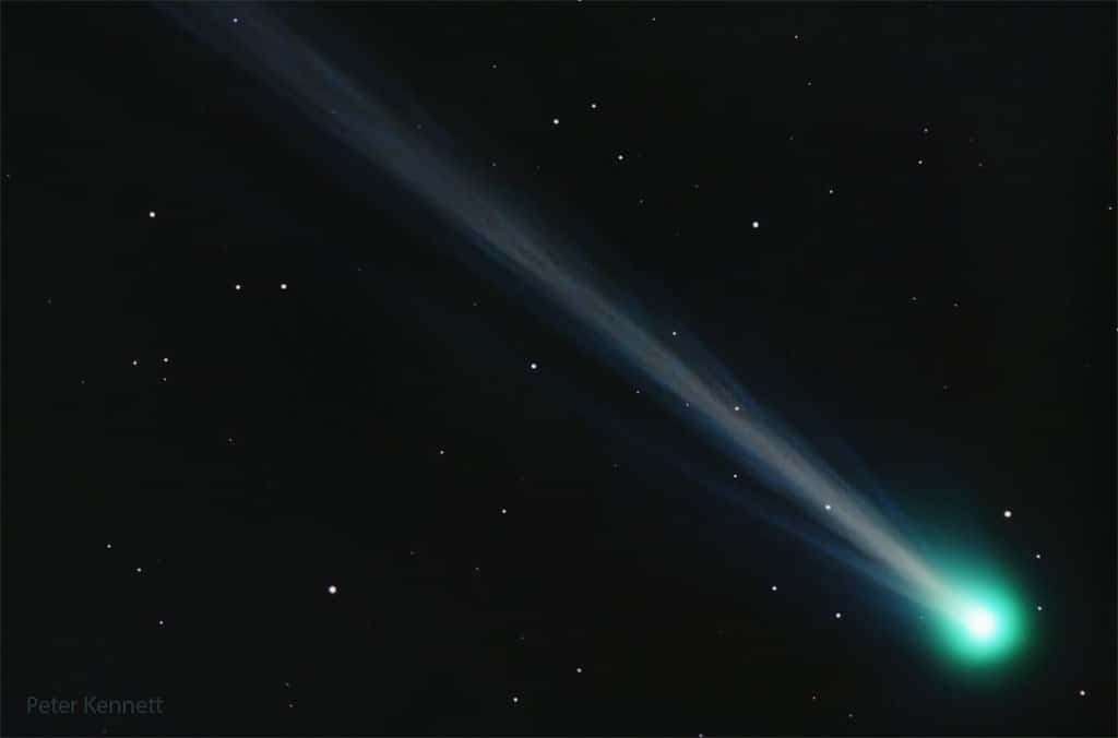 La comète Nishimura, photographiée le 9 septembre par l'astronome Peter Kennett et postée sur le site de la Nasa. © Peter Kennett