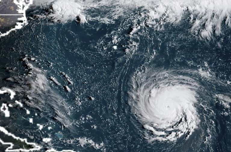L'ouragan Florence vu par satellite le 10 septembre 2018. © Lizabeth Menzies, NOAA, RAMM, AFP