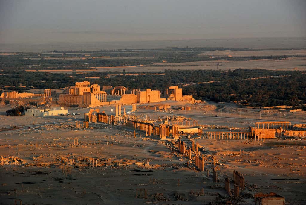 Le site de Palmyre en Syrie, classé au patrimoine mondial de l'Unesco, ici photographié en 2008. © James Gordon, <em>Wikimedia Commons, </em>CC by-sa 2.0