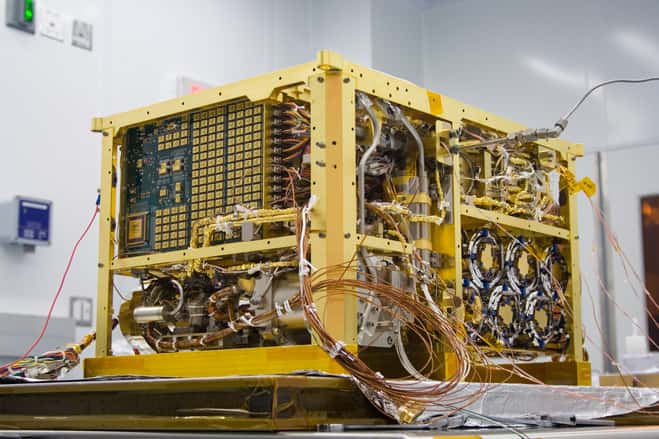 L'instrument SAM, inséré dans le « ventre » de Curiosity, permettant de mener diverses expériences sur les échantillons prélevés. © Nasa, JPL-Caltech