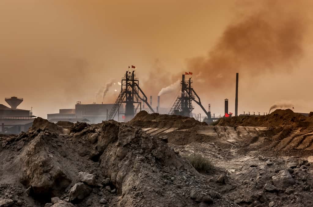 La mine de Baotou, en Chine (Mongolie intérieure). C'est le plus grand site du pays pour l'extraction des terres rares. © ebenart, Shutterstock