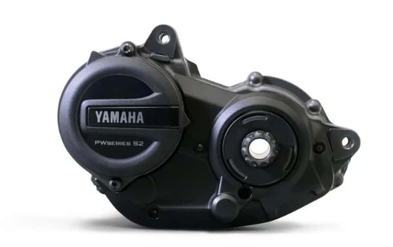 Le nouveau moteur pour vélos électriques Yamaha PW S2 s’intègre en position centrale avec le pédalier. © Yamaha