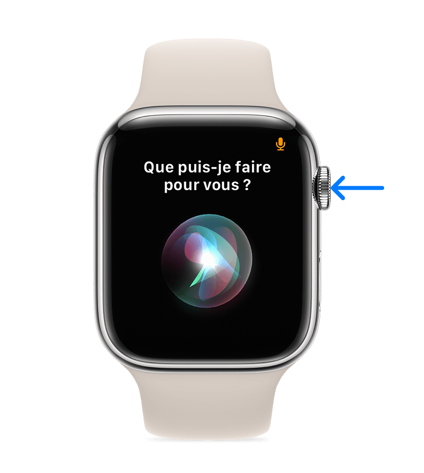 Siri est aussi présent sur l'Apple Watch. © Apple