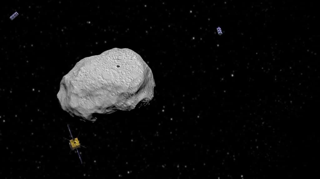 L'exploration et la surveillance futures des astéroïdes proches de la Terre pourraient être réalisées par une flottille de CubeSats. © ESA, ScienceOffice.org