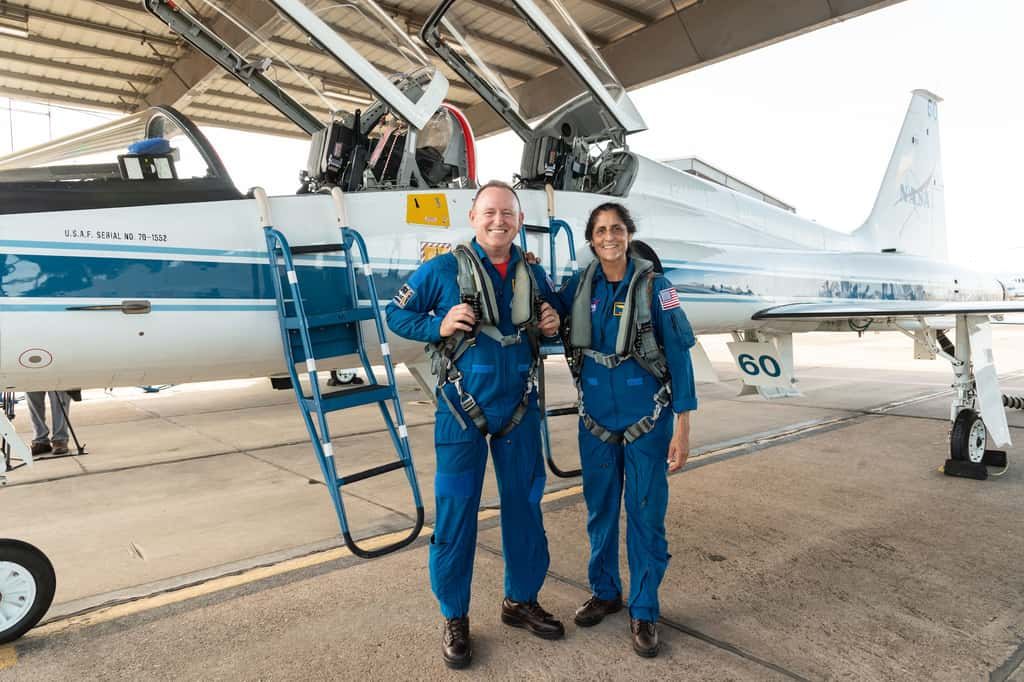 Butch Wilmore et Sunita Williams. © Nasa