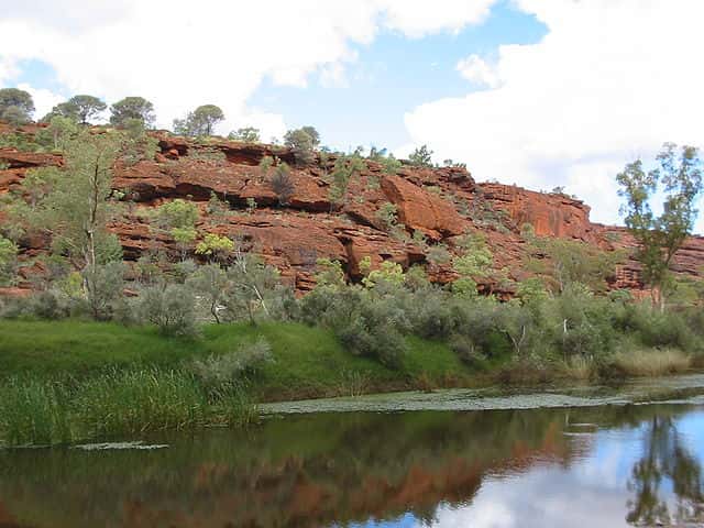 La Finke River est l’un des fleuves les plus larges d’Australie-Centrale. C’est aussi le plus vieux de la planète. © Cgoodwin, Wikimedia Commons, CC by-sa 3.0