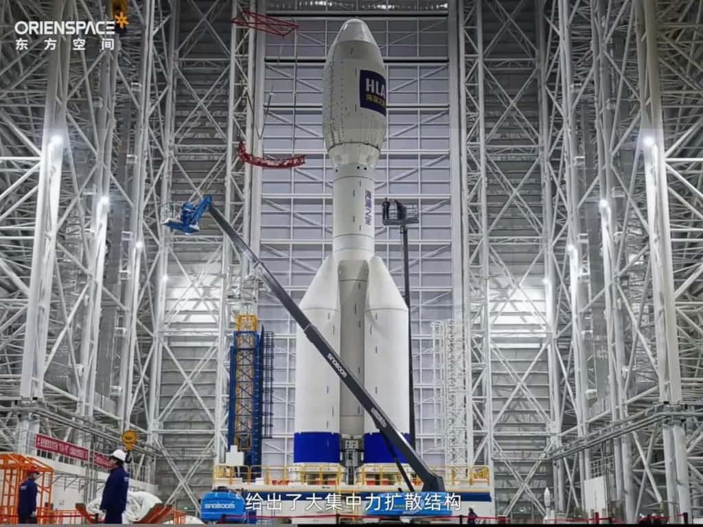 Elle semble avoir été conçue avec le jeu en ligne Kerbal Space Program, la fusée Gravity-1 est censée décoller pour la première fois dans les prochaines semaines. © Orienspace