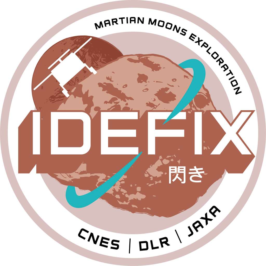 Le patch de mission du rover Idéfix. © Cnes, DLR, Jaxa, 2023 LES EDITIONS ALBERT RENE / GOSCINNY-UDERZO
