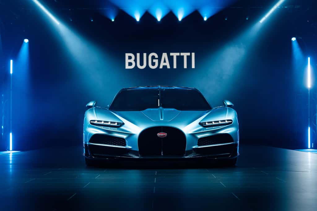 Vue de face de la Bugatti Tourbillon. © Bugatti