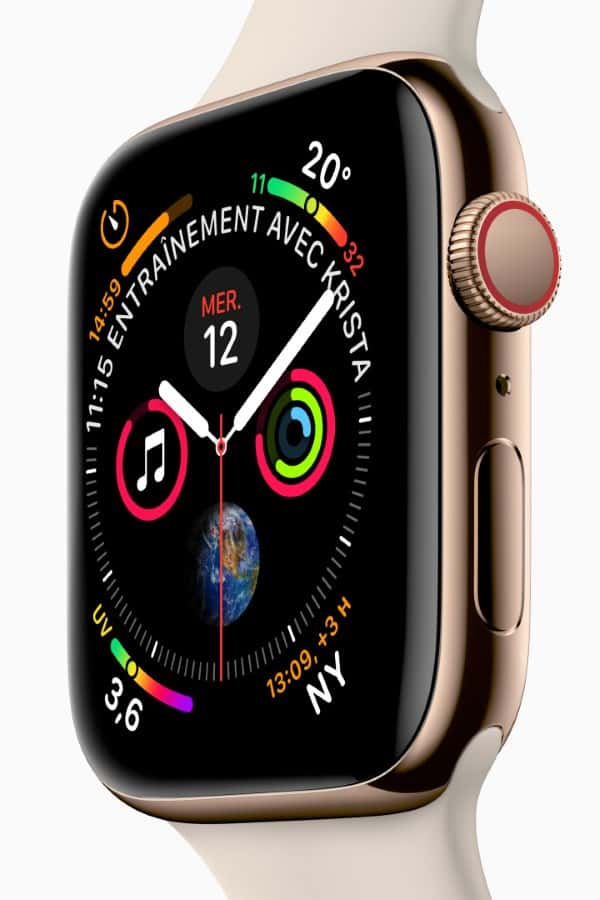 Le grand classique de la smartwatch reste la coûteuse Apple Watch. Malheureusement, elle ne fonctionne qu'avec l'iPhone. © Apple