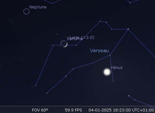 La Lune occulte Saturne