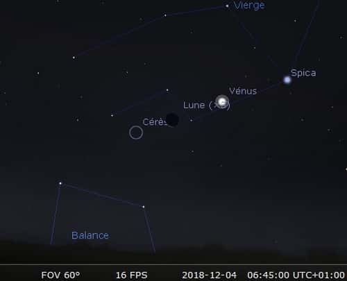 La Lune en rapprochement avec Cérès et sera allignée avec Vénus et Spica