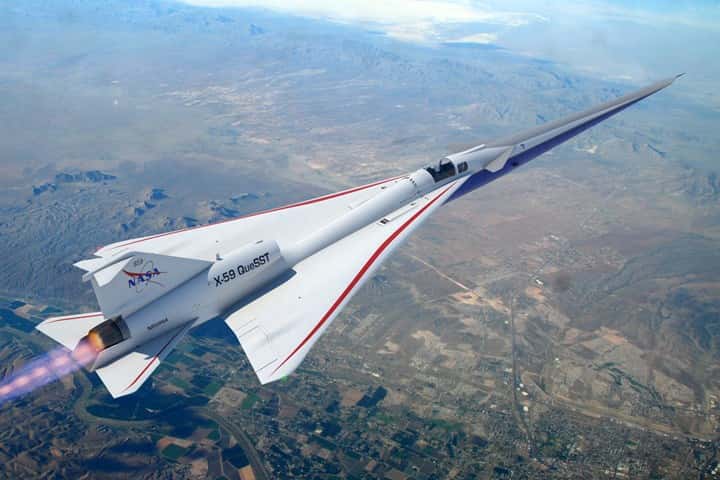 Le X-59 QuesT en vol. © Lockheed Martin