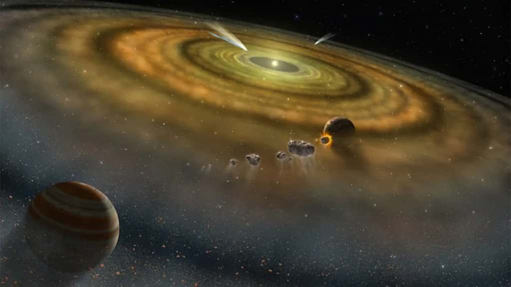 Au début de l'histoire du Système solaire, les planètes géantes gazeuses étaient bien plus proches du Soleil qu'elles ne le sont aujourd'hui. © Nasa, JPL-Caltech