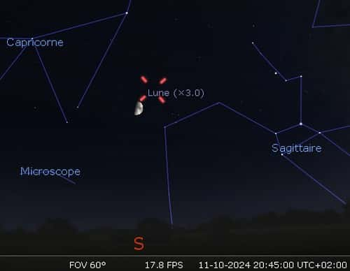 La Lune en rapprochement avec Pluton