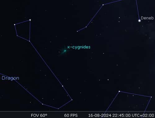 Maximum de l'essaim météoritique des kappa-Cygnides