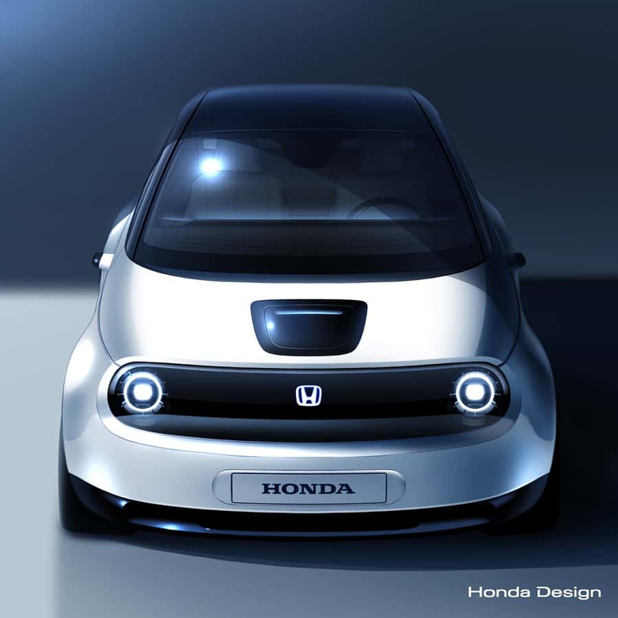 Une esquisse du prototype Urban EV qu’Honda présentera au salon de Genève le mois prochain. © Honda