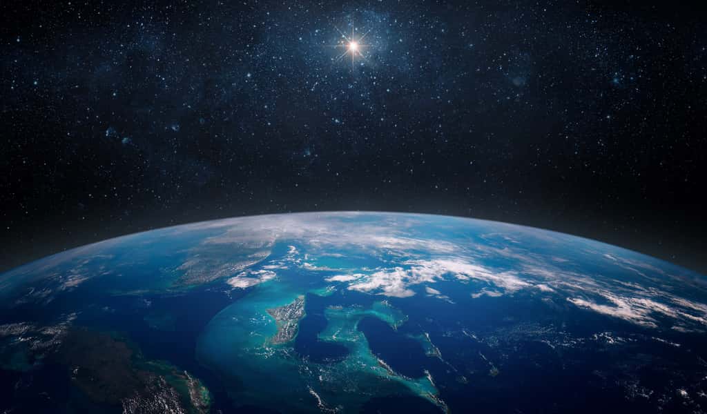 Peu après son décollage, le 14 avril 2023, Juice nous révèle ses premières images de notre Planète. © Tryfonov, Adobe Stock