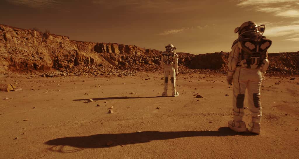 La capacité de production d'oxygène sur Mars est un préalable à toute mission habitée de la Planète rouge. © Framestock, Adobe Stock