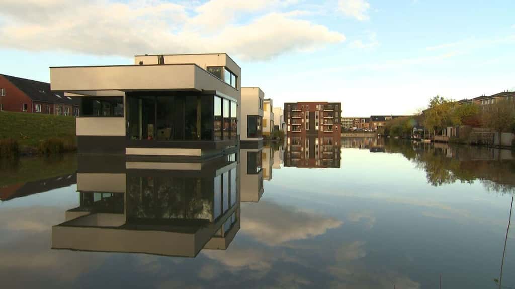 Une maison flottante imaginée par le cabinet d'architecture Waterstudio. ©Waterstudio