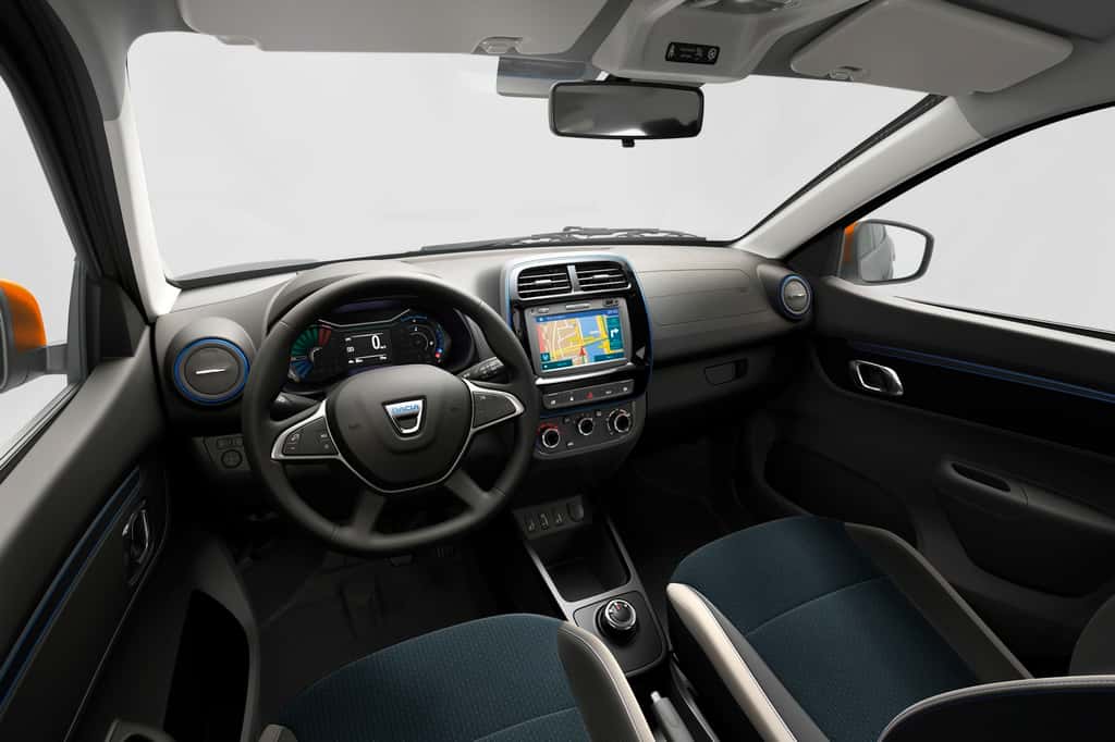 L’intérieur de la Dacia Spring. © Renault