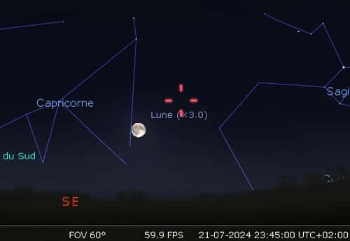 La Lune en rapprochement avec Pluton