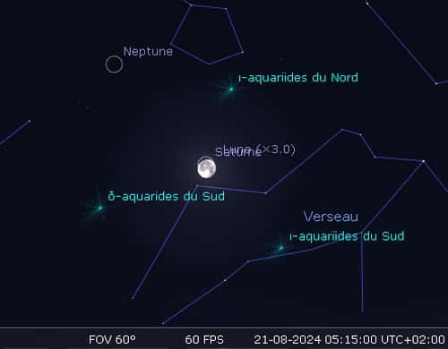 La Lune occulte Saturne