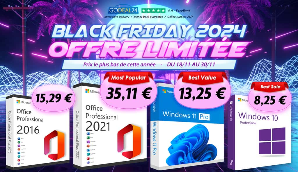 Black Friday : les meilleures offres sur vos logiciels informatiques