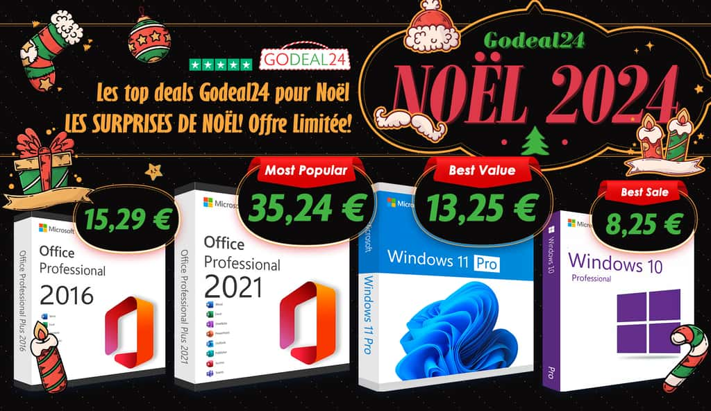 Profitez des prix mini chez Godeal24 pour Noël