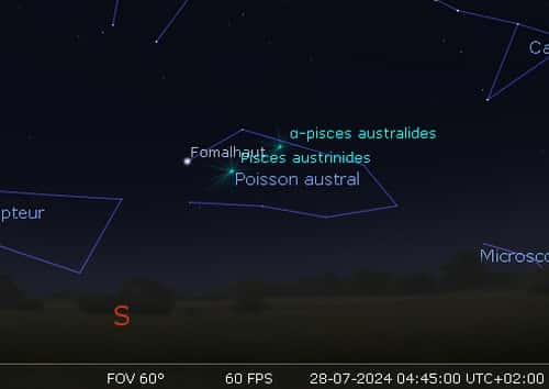 Maximum de l'essaim météoritique des Piscis Austrinides