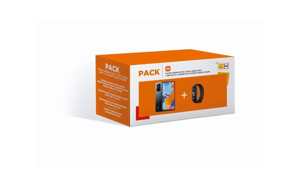 Le pack Xiaomi + bracelet connecté Mi Smart Band 6 est en promotion chez Fnac. (source : Fnac.fr)