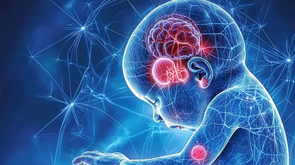 La choline est un nutriment indispensable au développement néonatal du cerveau. © kullapassorn, Adobe Stock (image générée par l'IA)