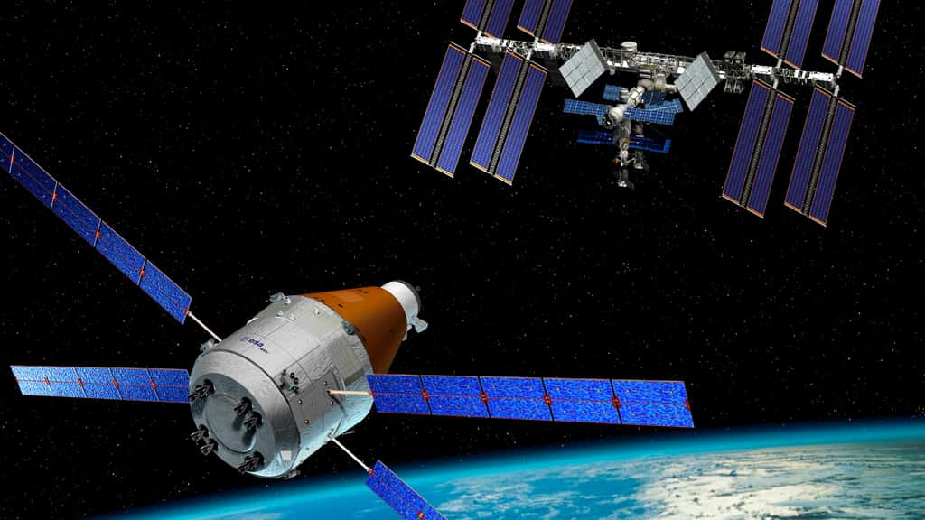 Une étude qui n’a pas débouché d’un concept de capsule de retour d’orbite pour du fret dont on aurait pu en dériver une version habitée pour l’orbite basse. Dix ans plus tard, SpaceX « reprend » l’idée en quelque sorte et dérive une version habitée du Dragon. © ESA, D. Ducros
