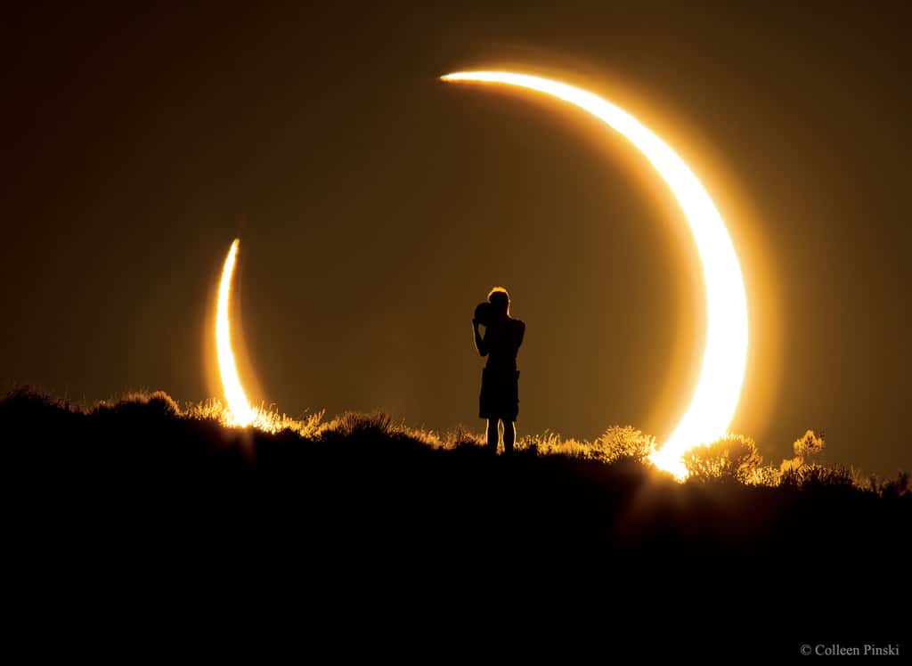 Éclipse annulaire du Soleil au Nouveau-Mexique, le 20 mai 2012. © Colleen Pinski, Apod (Nasa)