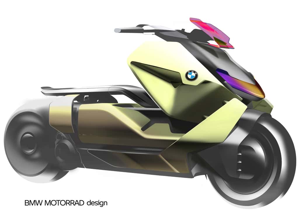 Le scooter électrique BMW Definition CE 04 est très proche du concept de 2017. © BMW