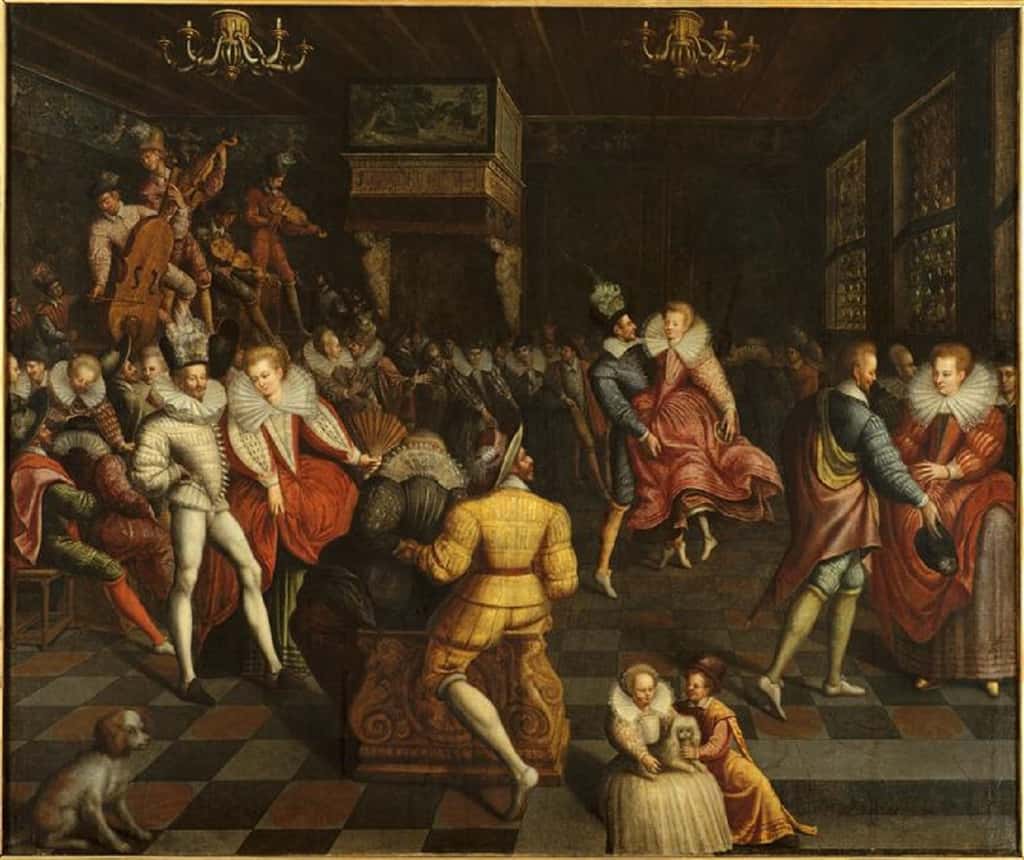 Bal à la Cour d'Henri III vers 1580, anonyme français. Musée des Beaux-Arts de Rennes. © MBA, Rennes