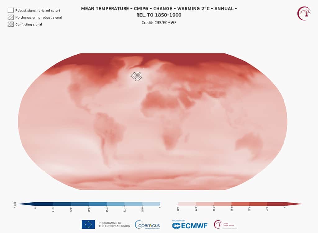La carte du monde du réchauffement en 2024, comparé aux niveaux de 1850-1900. © Copernicus
