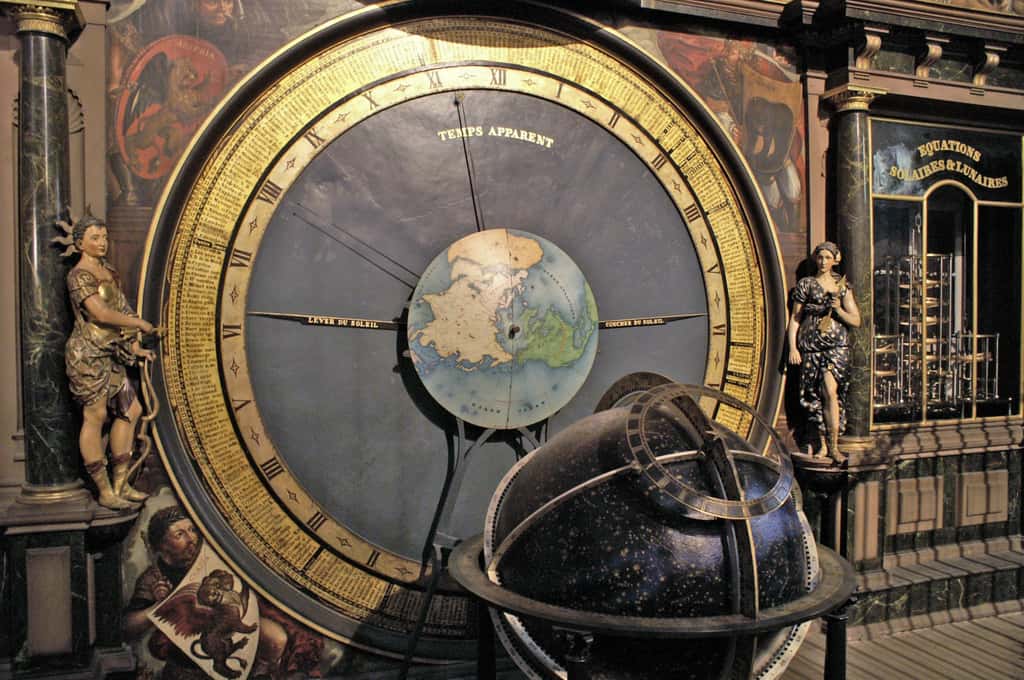 Partie de l'horloge astronomique de la Cathédrale de Strasbourg. © <em>Wikimedia Commons</em>, domaine public