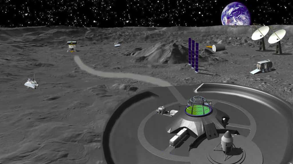Concept de base lunaire chinoise. © <em>China Academy of Space Technology</em>