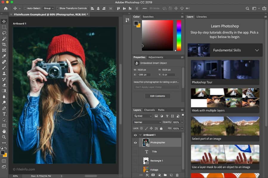 Adobe Photoshop est le logiciel de retouche d’image le plus connu. © Adobe