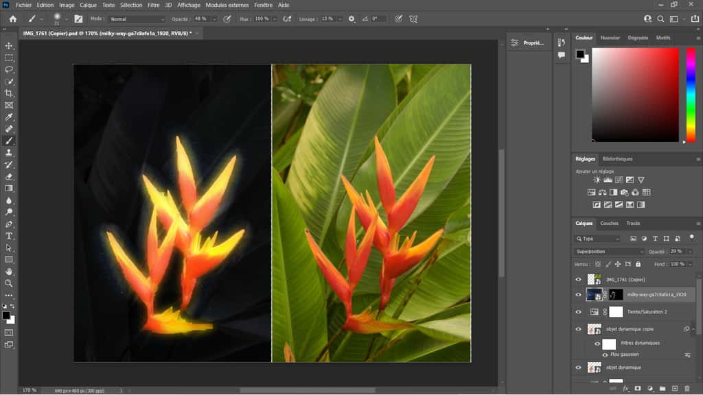 Comment créer un Glow Effect avec Adobe Photoshop ? ©Adobe