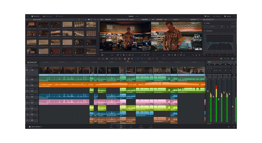 DaVinci Resolve 15 regroupe tous les outils de montage, étalonnage et postproduction audio en un logiciel. © Blackmagic Design Pty. Ltd.