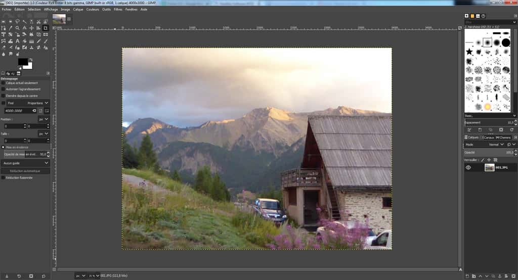 GIMP est une alternative gratuite et complète à Photoshop avec plus de 500 filtres et effets. © The GIMP Team, CC by-sa 4.0