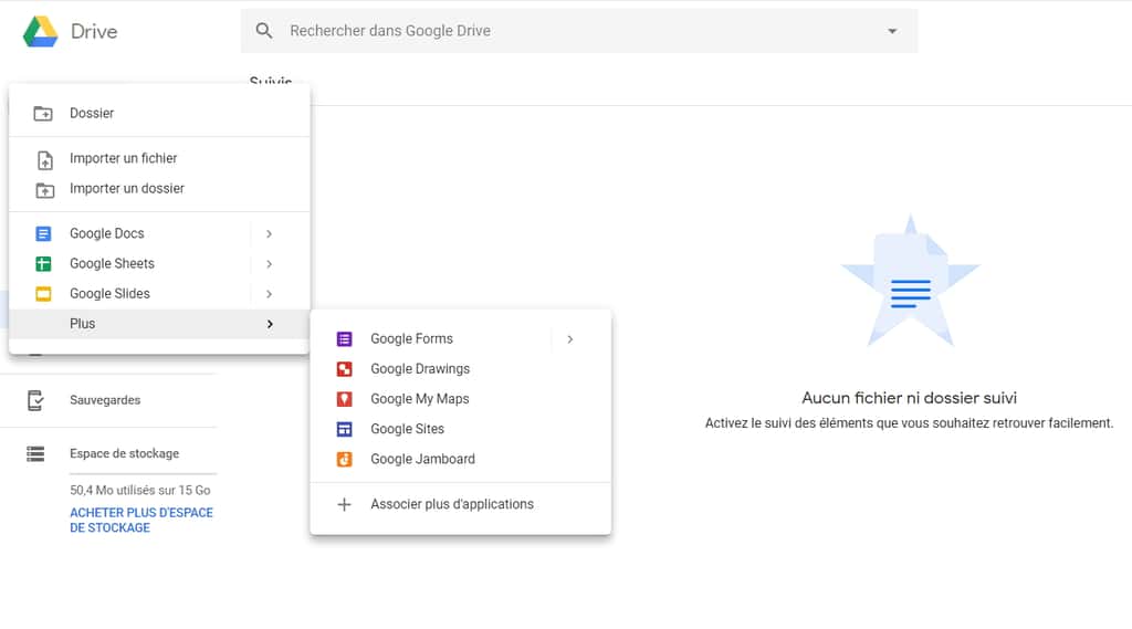 Google Drive offre l’espace de stockage gratuit le plus important actuellement. © Google