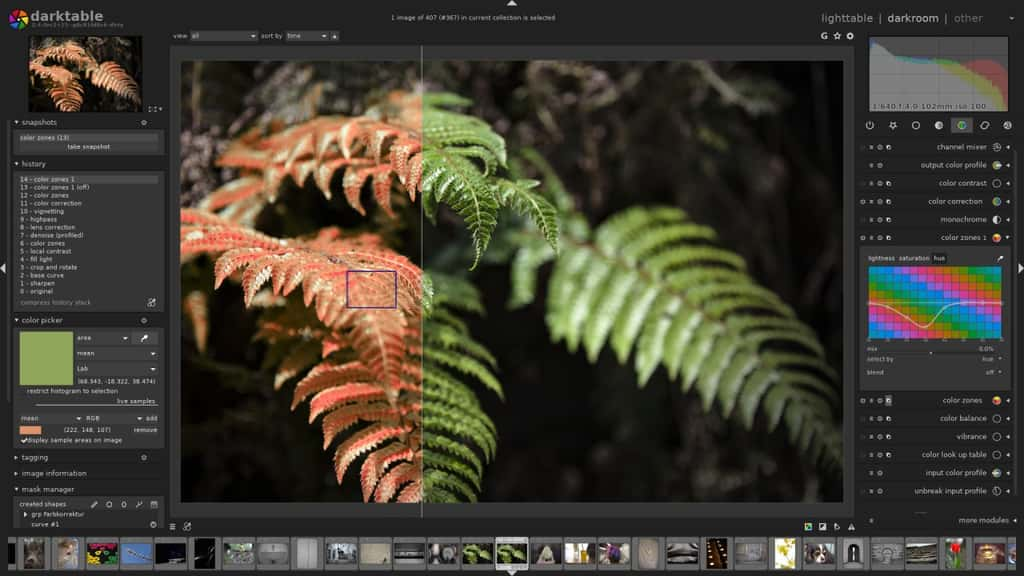 Darktable est un logiciel intelligent et open source © darktable