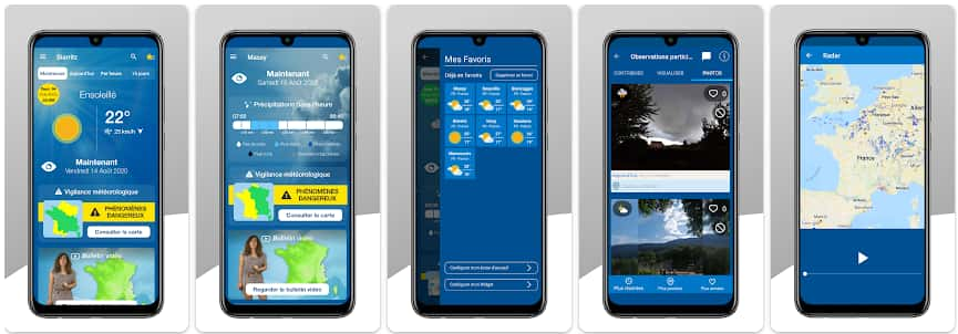 Météo France, l'appli météo la plus populaire