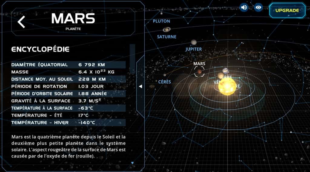 Solar System Scope, une véritable encyclopédie des astres © INOVE, s.r.o.